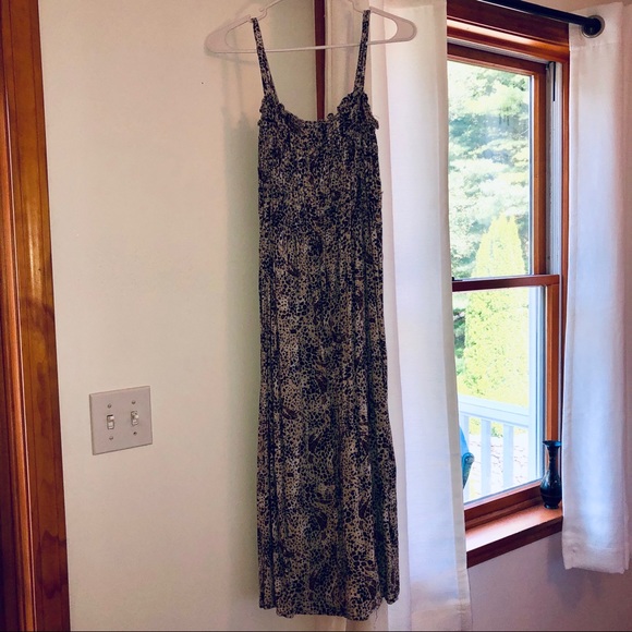 Just Love Dresses & Skirts - Animal Print Midi Scrunch Dress
